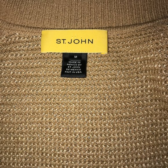 St. John Knit jacket cardigan Golden thread - Picture 13 of 16